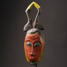 African Guro Yaoure Mask: Hand-carved Tribal Wood Wall Art ...