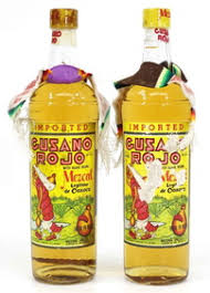 Gusano Rojo Vintage Tequila Bottles