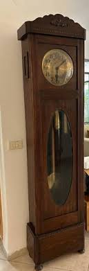 Wood Radium Gong Wall Clock, Brass Face And Pendulum,