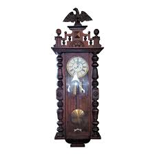 19c Gustav Becker Vienna Wall Clock | Chairish