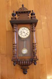 Sold at Auction: Antique FMS German Wall Clock with Eagle