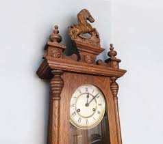 Antique Victorian Walnut Vienna Wall Clock: Austrian Emperor ...