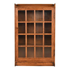 Stickley Style Mission Oak Arts and Crafts Bookcase Cabinet ...