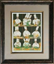 Guy Buffet - original, limited, signed, framed lithograph "Chef Bradley Ogden" | eBay