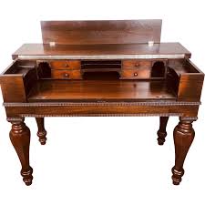 Similar Items to H.E. Shaw Grand Spinet Writing Desk: A ...