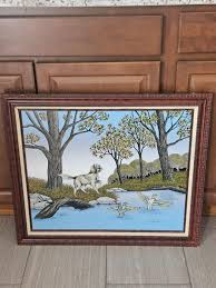1980s framed painting by H. Hargrove, titled | Mercari