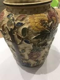 Large 'Indian Tree' Vase by H J Wood | eBay
