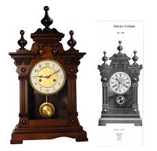 Mechanical 1924 German Shelf Table Buffet Cabinet Clock by ...