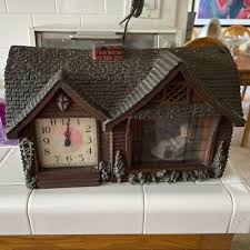 Vintage Haddon Hogar Dulce Hogar Modelo #30 Mantel Estante Clock Probado Obras | eBay
