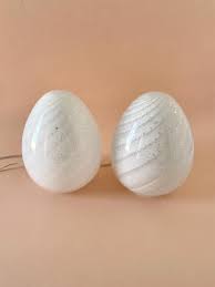 Rare UOVO Table Lamp in Murano Glass Swirl Rigadin With Silver Leaves, Vintage '70s - 2 Available - Etsy