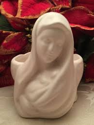 Vintage Haeger Planter Madonna Mary Baby Jesus Ceramic ...