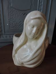 Mother Mary and Baby Jesus White Planter ~ Virgin Mother ...