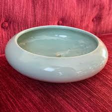 Vintage Ceramic Ikebana Planter With Three Feet - Green ...