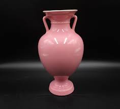 Coors Pottery Vase, Tall High Gloss Pink With White Interior - Etsy