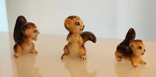 Vintage Set of 3 Bone China Chipmunks/squirrels Figurines - Etsy