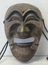 Vintage Old Korean Hahoetal Wood Mask,9"x5.5",collectors - Etsy