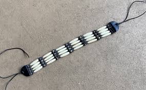 Vintage Native American Navajo White Beaded Choker Necklace ...