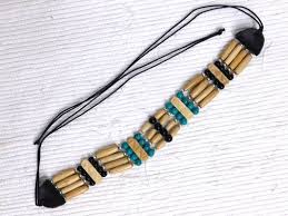 Native American Four-Row Ivory Choker with Turquoise and ...
