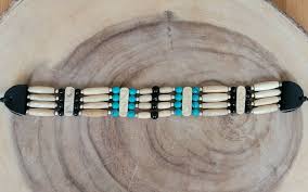Native American Necklace Buffalo Bone Beaded Choker Necklace ...