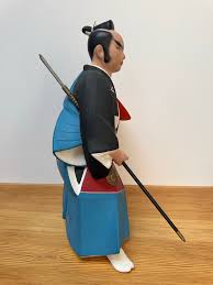 Vintage 16" Japanese Hakata Samurai Warrior Doll | Chairish