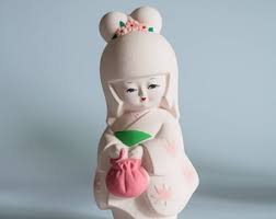 Vintage Japanese Porcelain Bisque Hakata Dolls - Set of 4 - Toyo & Tajimi - Etsy