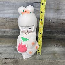 Vintage HAKATA Japanese Geisha Doll Figure Chalkware Geisha Girl Figurine Decor | eBay