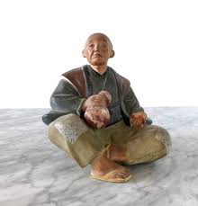 Rare 1950s Hakata Urasaki Seated Man Figure - Collectible Vintage Asian Pottery - Etsy Australia