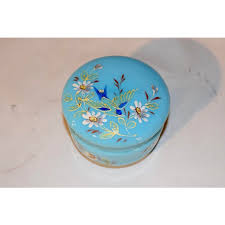 19th C Opaline Glass Jar | Chairish