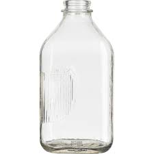 64 oz. Half Gallon Clear Glass Milk Bottle - The Cary Company