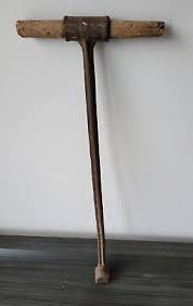 Vintage 21 Inch T-Handle Tool With 4 Sided Opening | eBay