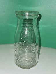 Vintage E.S.M. Co. Half Pint Embossed Glass Milk Bottle Easton PA | eBay