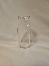 Vintage One Half Pint Cream Milk Bottle Unbranded Clean | eBay
