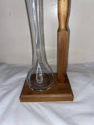 17 1/2” Vintage Riekes Crisa Ale Glass with Black Walnut ...