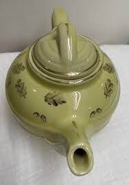 Hall Teapot 0799 Yellow & Gold Oak Leaves &Acorns, Hooked Lid, Vintage 1940's | eBay