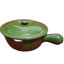 Vintage HALL Green w/ Handle, Lid Bowl/Casserole 643 Made in ...
