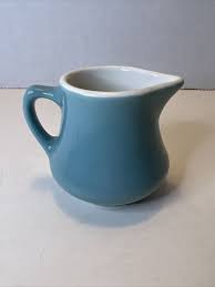 Vintage Homer Laughlin Best China Creamer Light Blue 3.5" | eBay