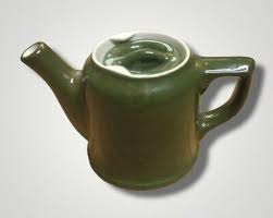 Vintage HALL 1 Cup Teapot Shamrock Green MADE in USA Retro 1950's MCM | eBay