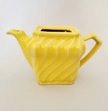 Yellowware USA Mini Teapot - Ceramic Planter Collectible ...