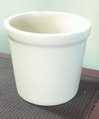 Shagun Farm Off White Ceramics 4 Inch Round Ceramic Pot ...
