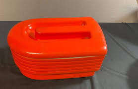 Hall Westinghouse Hercules Vtg Orange Refrigerator Dish With Lid Art Deco | eBay