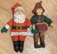 Vintage 1970's Hallmark Santa Claus and Drummer Boy ...
