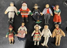 Lot Of Vintage Hallmark Collectible Stuffed Dolls Santa ...