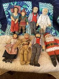 Eight Vintage 1979 Hallmark Cloth Dolls 2 Of The Same Kind ...