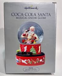 Hallmark Keepsake Coca-Cola Santa Musical Snow Globe 2001 ...