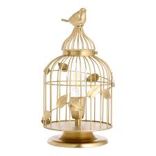 Brushed Brass Metal Birdcage Accent Lamp - World Market