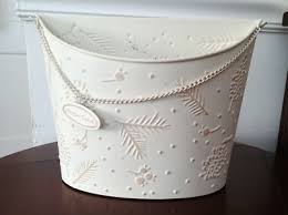 HALLMARK Collectable Holiday Card Holder Tin Metal Bucket ...