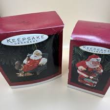2 Hallmark Santa Coca Cola Ornaments 1992 1993 Playful Pals ...