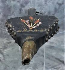 VINTAGE COLLECTIBLE LEATHER & WOOD TOLE PAINTED CATTAILS BELLOWS WORKS! | eBay