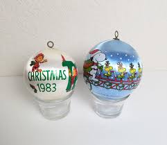 Vintage 1982 Hallmark Peanuts Snoopy Satin Christmas ...