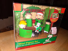 Peanuts School Christmas Concert Choir 5 Pc Poseable Mini ...